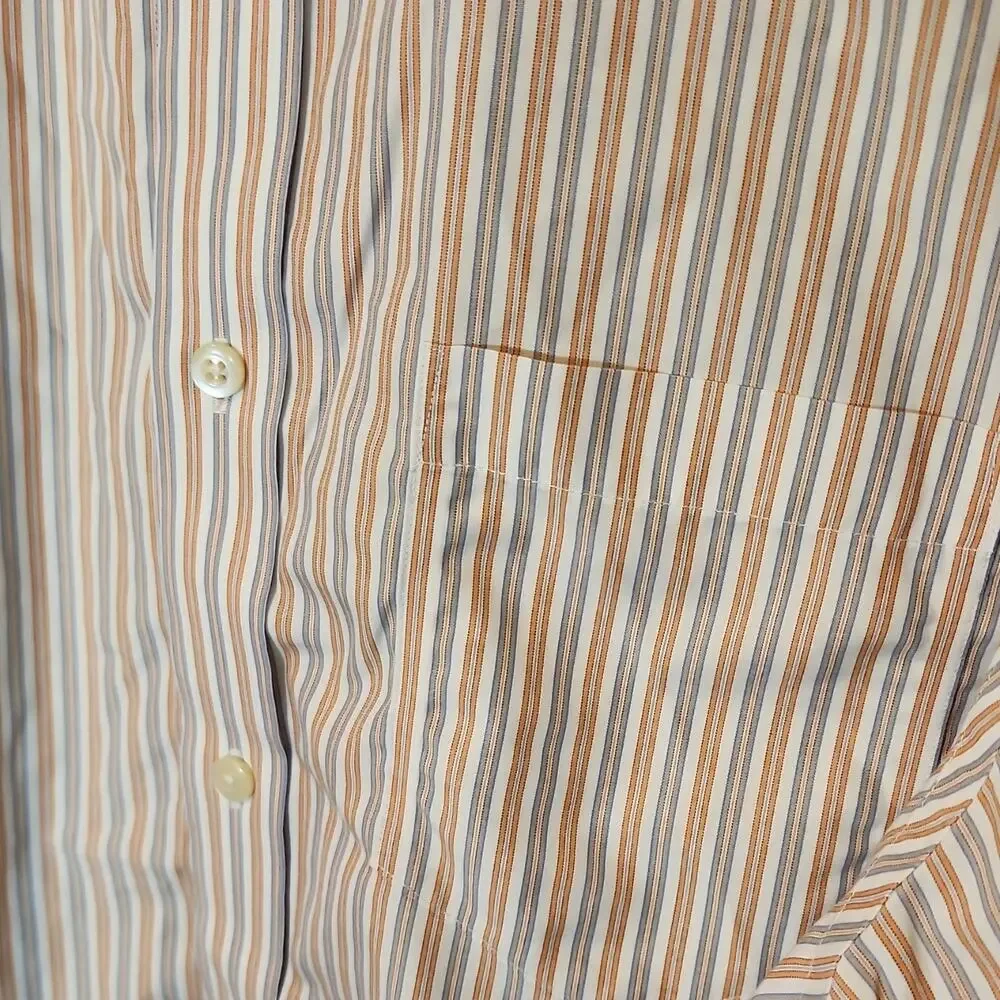 Banana Republic Non-Iron Classic Fit Striped Men's Dress Shirt 16-16.5 L